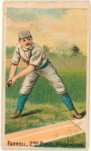 Jack Farrell, Washington Statesmen, baseball card portrait LCCN2007680785