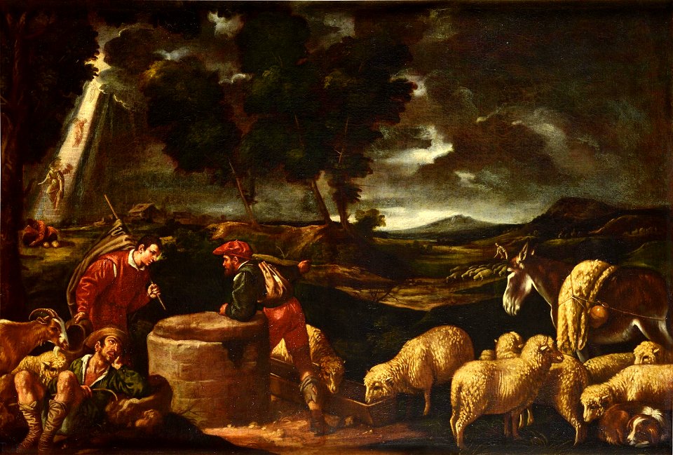 Jacob en el pozo, del taller de Pedro de Orrente. (Museo del Prado)