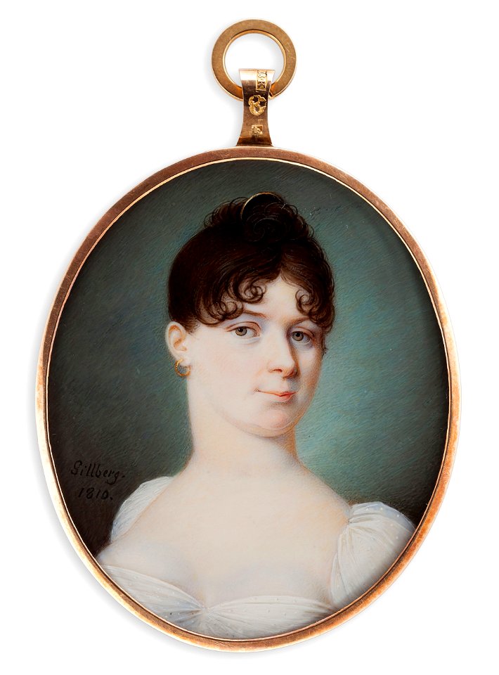 Jacob Axel Gillberg - Portrait of a young lady - S 158 - Finnish National Gallery