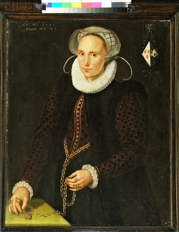J.W. I Delff - Maria Jan Aperszdr. van Melisdijck (ca. 1555-1596). Echtgenote van Anthonis Dircksz. van Groenewegen - C1907 - Cultural Heritage Agency of the Netherlands Art Collection
