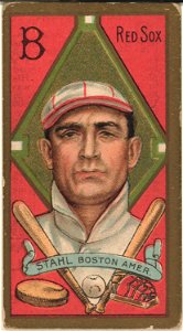 Jacob G. Stahl, Boston Red Sox, baseball card portrait LCCN2008677365
