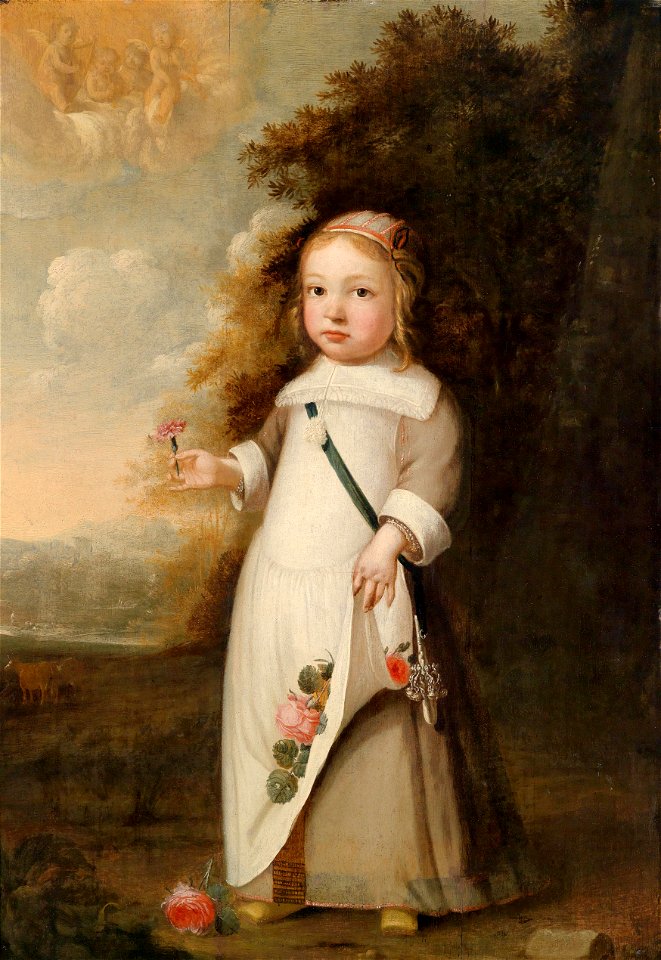 Jacob Gerritsz Cuyp (attr) Kind mit Blume