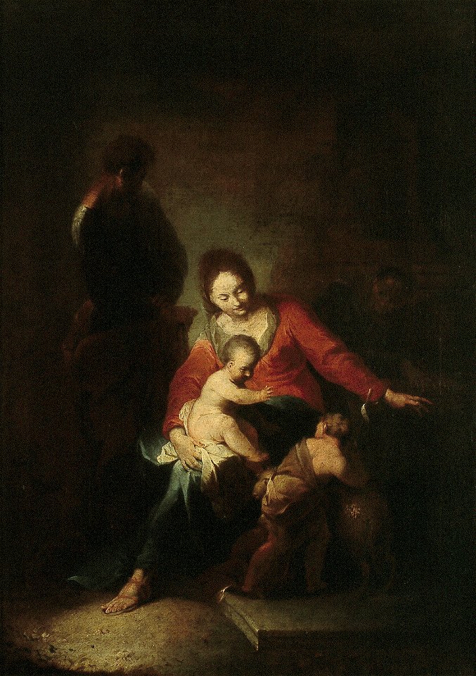 J.R.J. Zick - De Heilige Familie met de Heilige Johannes de Doper - NK2813 - Cultural Heritage Agency of the Netherlands Art Collection