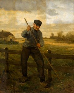 J.F. Sterre de Jong - Schoffelende boer - E521 - Cultural Heritage Agency of the Netherlands Art Collection