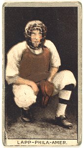 Jack Lapp, Philadelphia Athletics, baseball card portrait LCCN2008678384