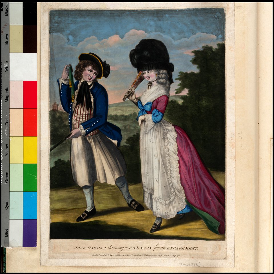 Jack Oakham throwing out a Signal for an Engagement (caricature) RMG PX8513