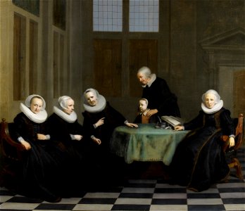 Jacob Adriaensz. Backer - De regentessen van het Burgerweeshuis - SB 4842 - Amsterdam Museum