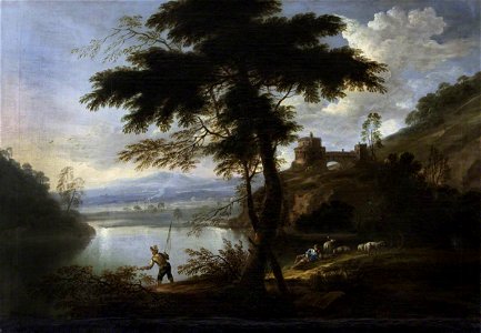 Jacob de Heusch (1657-1701) (style of) - A Classical Landscape - 414232 - National Trust
