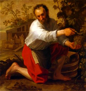 Jacob Gerritsz. Cuyp - Wine Grower - WGA5850. Free illustration for personal and commercial use.