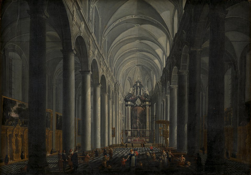 Jacob Balthasar Peeters - Interior of the Jesuit Church in Bruges - KMSsp303 - Statens Museum for Kunst