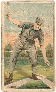 Jack Farrell, Washington Statesmen, baseball card portrait LCCN2007680784