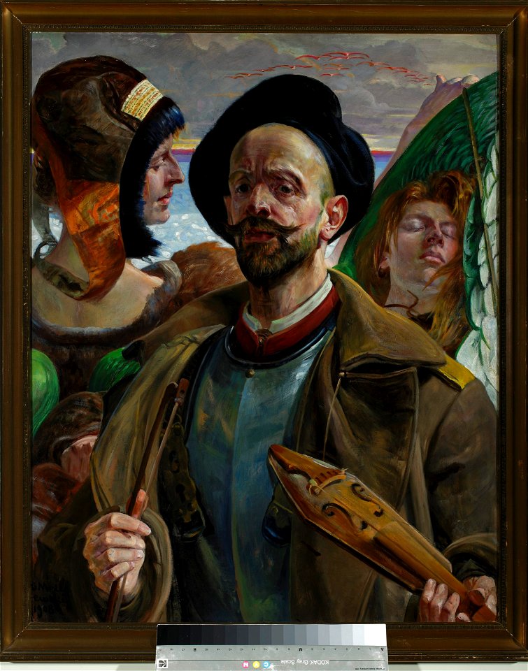 Jacek Malczewski - On one string – Self-portrait - MP 1276 MNW - National Museum in Warsaw
