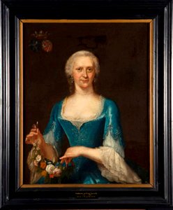 J.M. Quinkhard - Hadewina Antonia Backer (1717-1764). Echtgenote van Willem van Heemskerck - C137 - Cultural Heritage Agency of the Netherlands Art Collection