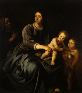 Jacob Adriaensz. Backer - Madonna met kind en de HH. Elisabeth en Johannes - ГЭ-3389 - Hermitage Museum