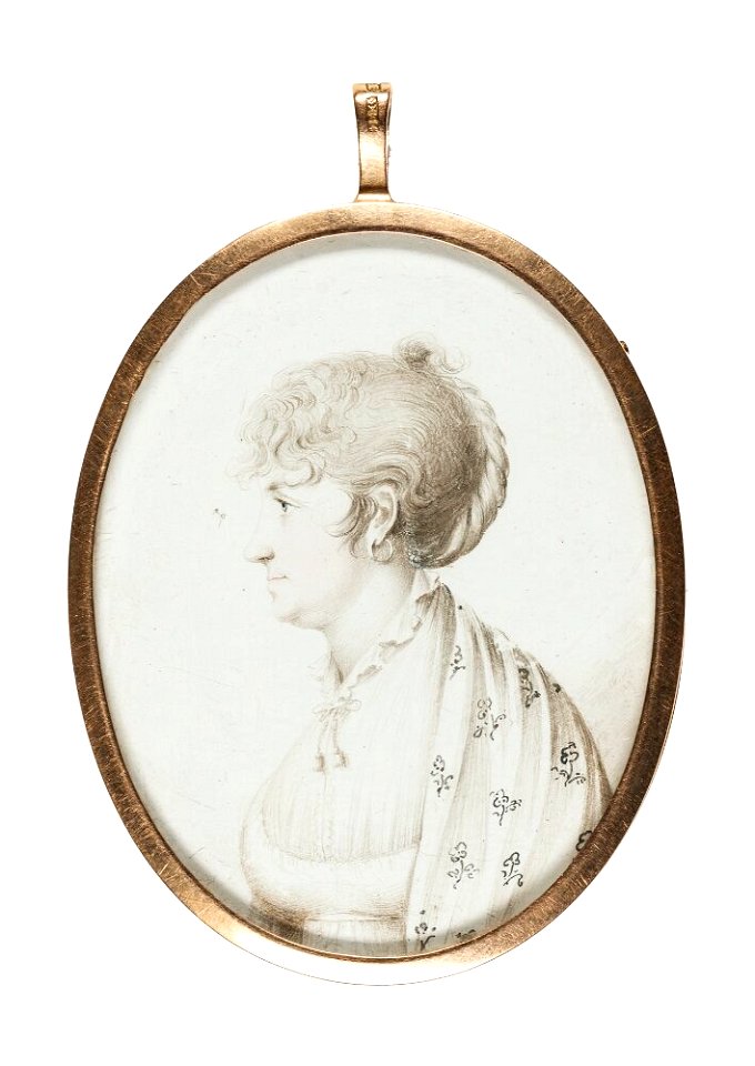 Jacob Axel Gillberg - Eva Katarina Gahn f Svedenstjerna (1754-1836), Insatt i samma medaljong som 286a - NMB 286b - Nationalmuseum