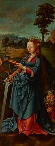 Jacob Cornelisz. van Oostsanen - De heilige Catharina - 3379 recto (OK) - Museum Boijmans Van Beuningen