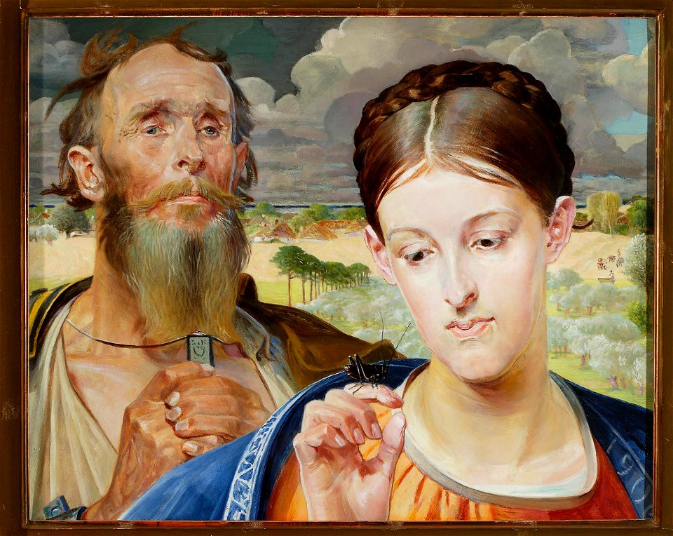 Jacek Malczewski - Music – left wing of the triptych - MP 1908-a - National Museum in Warsaw