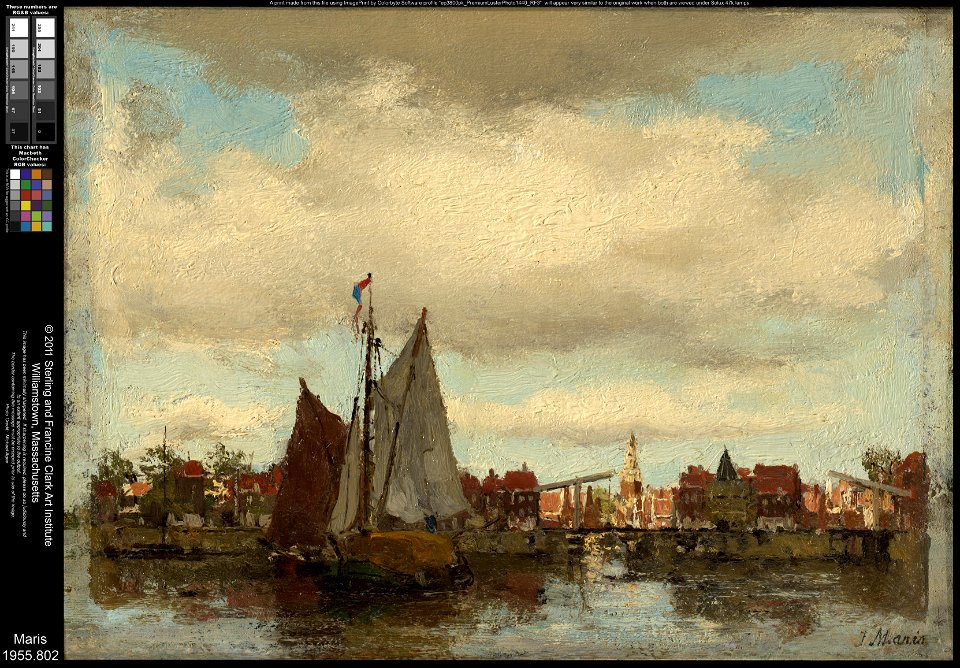 Jacob Henricus Maris - Harbor Scene - 1955.802 - Clark Art Institute