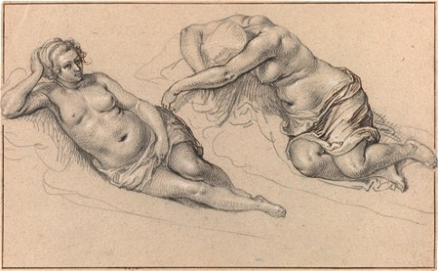 Jacob de Gheyn - Twee studies van een naakte vrouw, ca. 1603
