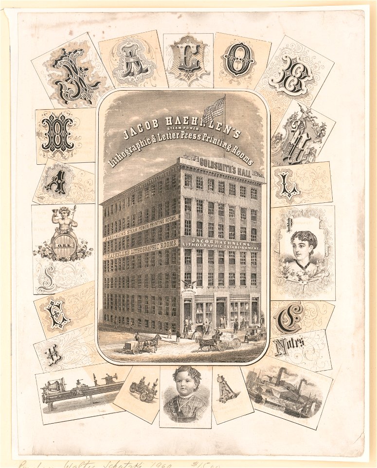 Jacob Haehnlen's steam power lithographic & letter press printing rooms LCCN90715559