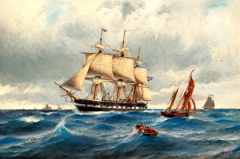 Jacob Hägg - Fregatten Vanadis i Nordsjön