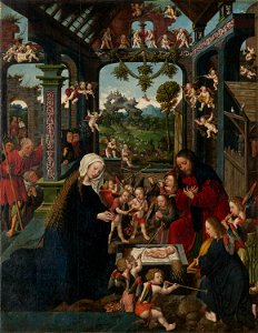 Jacob Cornelisz. van Oostsanen - The Adoration of the Christ Child - 1983.375 - Art Institute of Chicago
