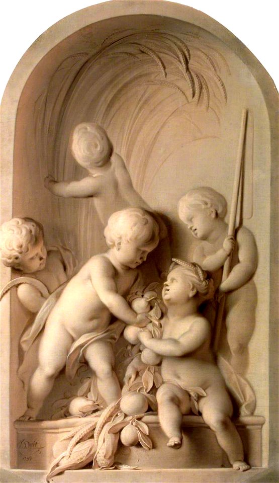 Jacob de Wit (1695-1754) - Putti Enacting an Allegory of Summer - 1257173 - National Trust