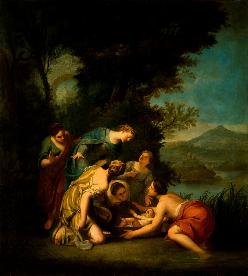 Jacob Jacobsz de Wet II (Haarlem 1641-2 - Amsterdam 1697) - The Finding of Moses - RCIN 401241 - Royal Collection