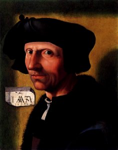 Jacob Cornelisz. van Oostsanen - Self-Portrait - WGA05266. Free illustration for personal and commercial use.