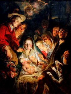 Jacob Jordaens - Aanbidding door de herders