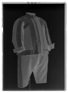 Jacka av brun kamlott - Livrustkammaren - 44164-negative