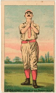 Jack McGeachy, Indianapolis Hoosiers, baseball card portrait LCCN2007680766