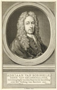 Jacob Houbraken - Portrait of Adriaan van Borssele van der Hooge