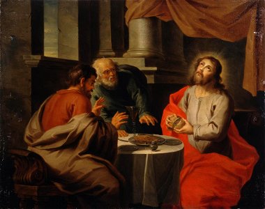 Jacob Andries Beschey - Christ and his Disciples in Emmaus