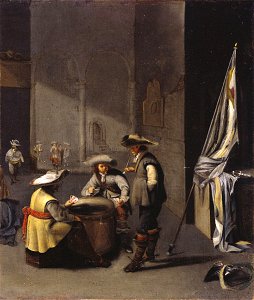 Jacob Duck - Soldiers Playing Cards in a Guardroom
