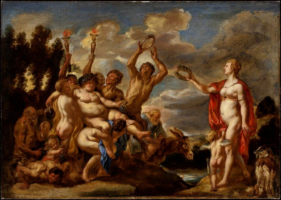 Jacob Jordaens - Bacchus and Venus