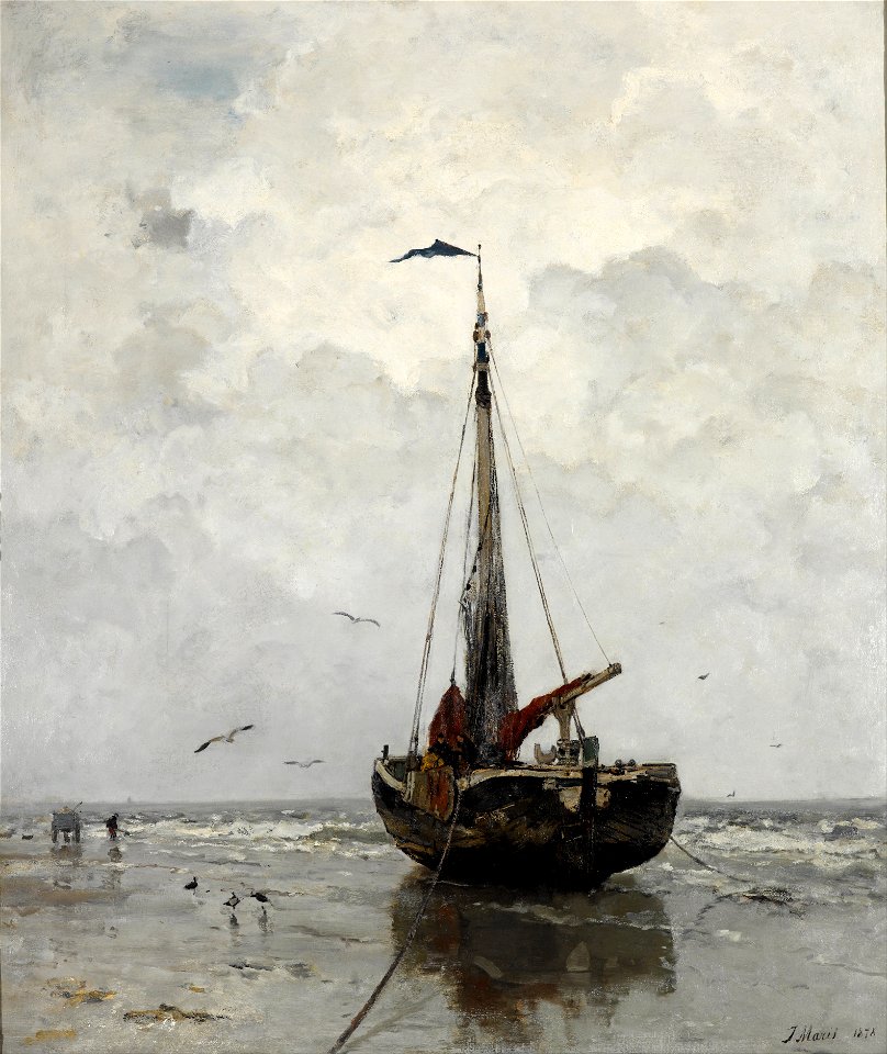 Jacob Maris - Fishing boat - Google Art Project