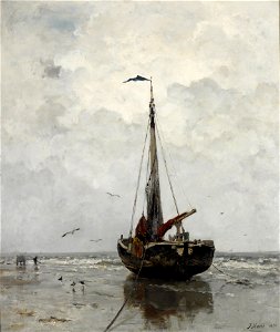 Jacob Maris - Fishing boat - Google Art Project