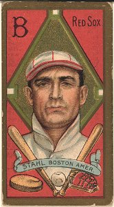 Jacob G. Stahl, Boston Red Sox, baseball card portrait LCCN2008677365