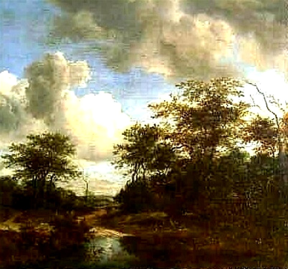 Jacob Isaacksz. van Ruisdael - Zandweg tussen geboomte - 1743 (OK) - Museum Boijmans Van Beuningen