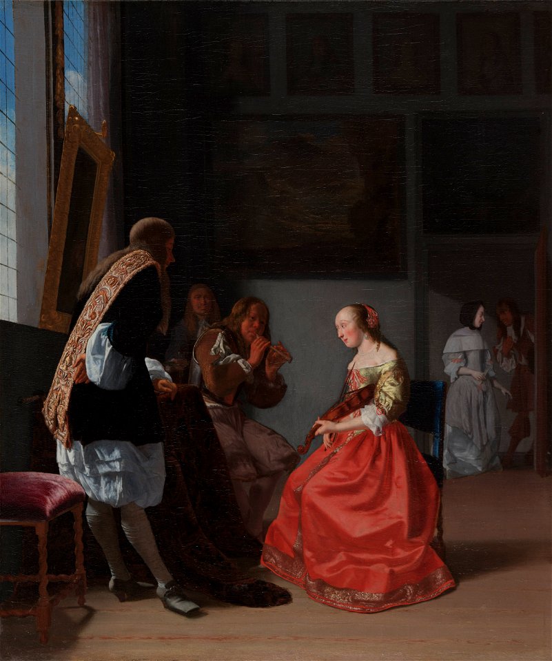 Jacob Ochtervelt - A Musical Company - 1991.23 - Cleveland Museum of Art