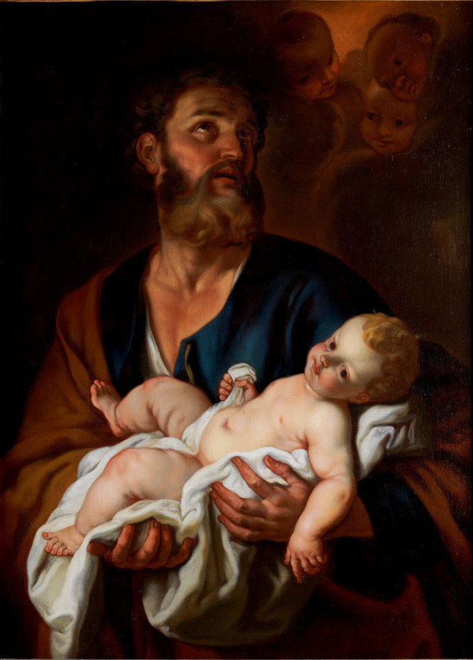 Jacob Leyssens - Joseph and the child Jesus (cropped)