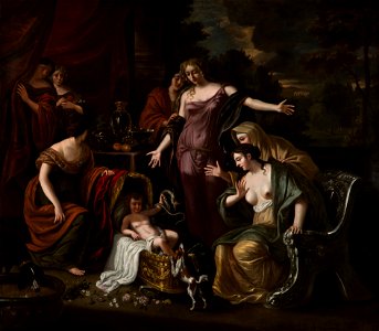 Jacob Jacobsz de Wet II (Haarlem 1641-2 - Amsterdam 1697) - The Infant Hercules Strangling Serpents - RCIN 401240 - Royal Collection