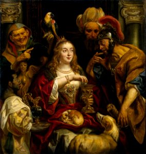 Jacob Jordaens - Cleopatra's Feast - WGA11990