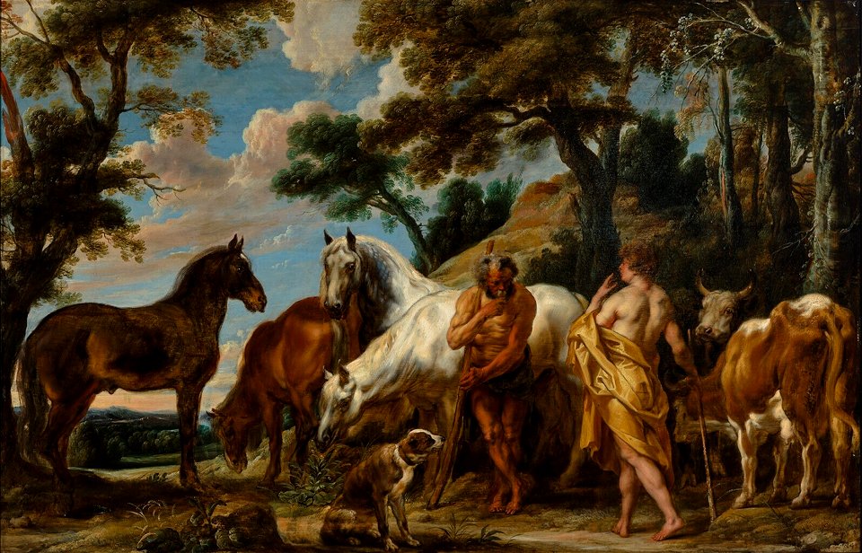 Jacob Jordaens (I) - Mercurius en Battus - 3196 (OK) - Museum Boijmans Van Beuningen