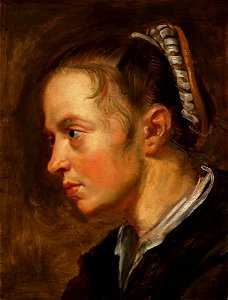 Jacob Jordaens - Head of a Girl