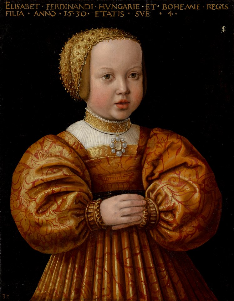 Jacob Seisenegger - Portrait of Elisabeth of Austria (1526-1545), Aged Four - 269 - Mauritshuis