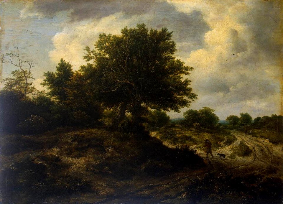 Jacob Isaacksz. van Ruisdael - Landscape with a Traveller - WGA20473