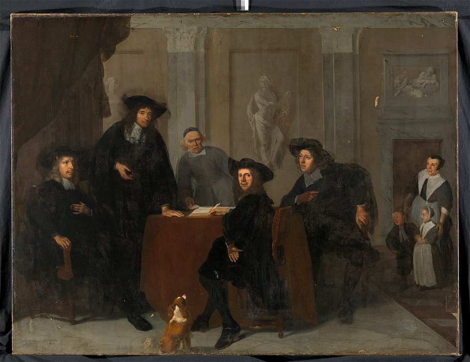 Jacob Ochtervelt - De regenten van het Leprozenhuis - SA 7380 - Amsterdam Museum