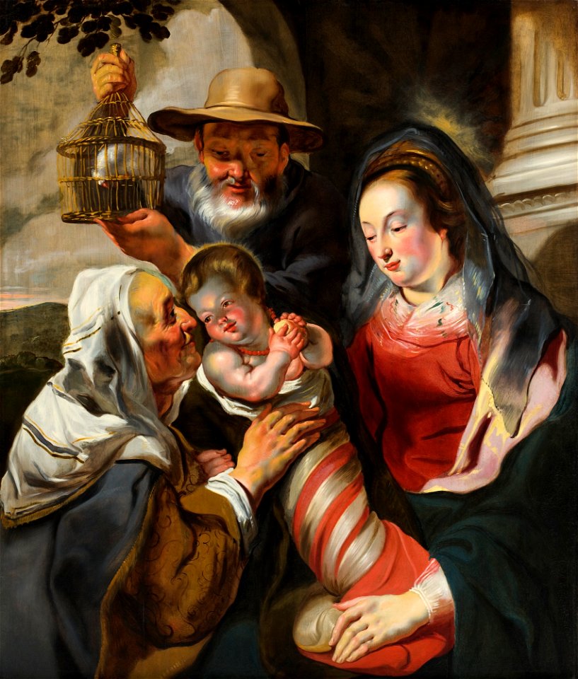 Jacob Jordaens - Holy Family with St. Anne - 46.300 - Detroit Institute of Arts